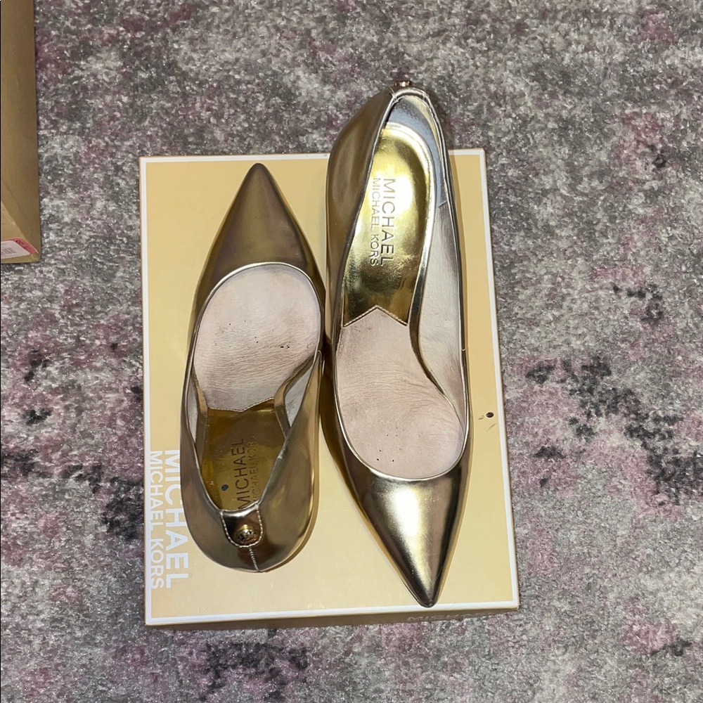 Michael Kors  Gold Heels